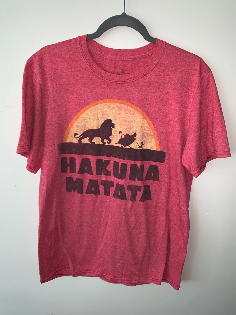 Disney Red Hakuna Matata Lion King Graphic Tee